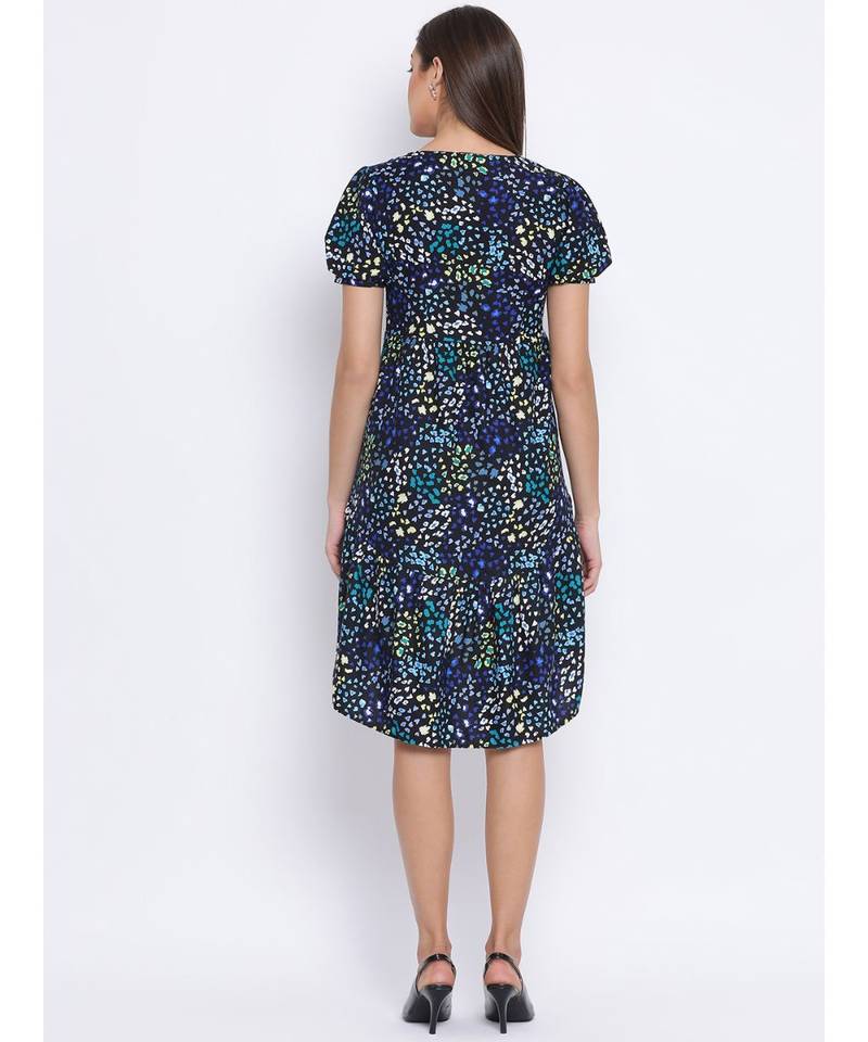 Blossom Glow Assymetric Hem Women Dress