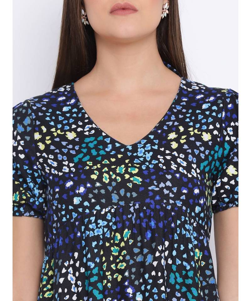 Blossom Glow Assymetric Hem Women Dress