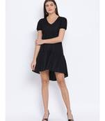 Black Benny Assymetric Hem Women Dress