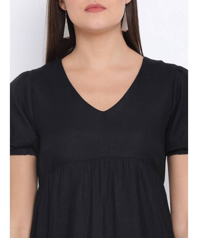 Black Benny Assymetric Hem Women Dress