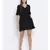 Black Berta Tie-Knot Women Dress