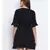 Black Berta Tie-Knot Women Dress