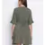 Khaki Latch Tie-Knot Women Dress