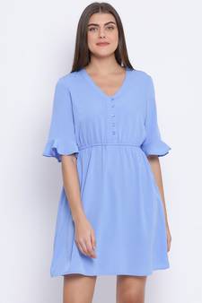 Sea Notorious Tie-Knot Women Dress
