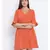 Rust Melon Tie-Knot Women Dress