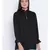 Black Shelly Zipper Women Tunic