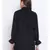 Black Shelly Zipper Women Tunic