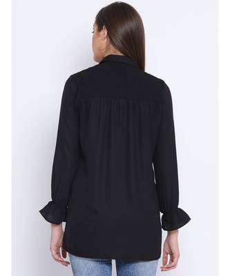 Black Shelly Zipper Women Tunic 4