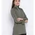 Khaki Lee Zipper Women Tunic