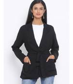 Black Glitter Luxurious Women Jacket