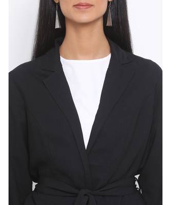 Black Glitter Luxurious Women Jacket 5