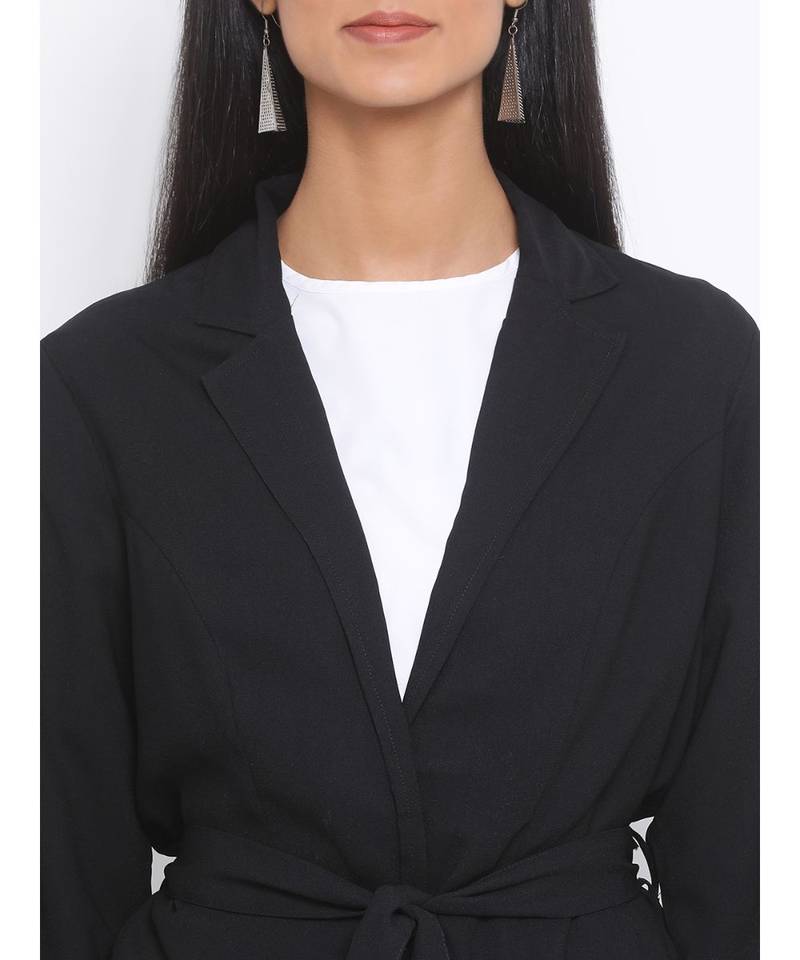 Black Glitter Luxurious Women Jacket