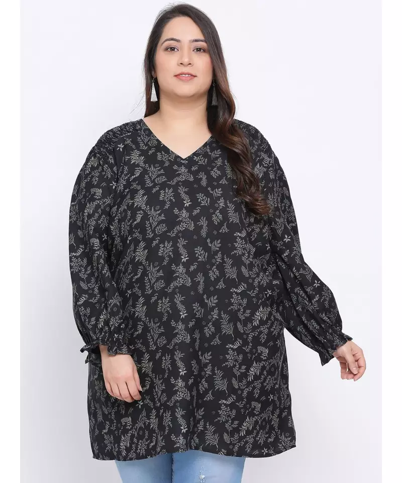 Forest Glamour Plus Size Women Tunic