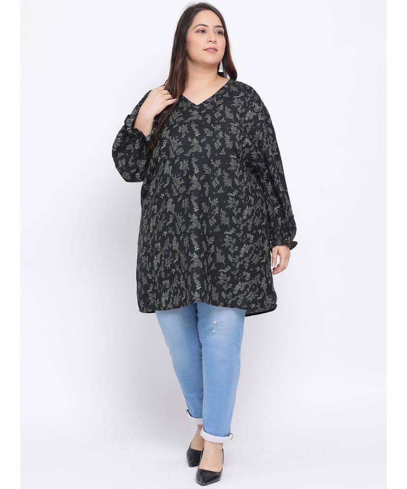 Forest Glamour Plus Size Women Tunic