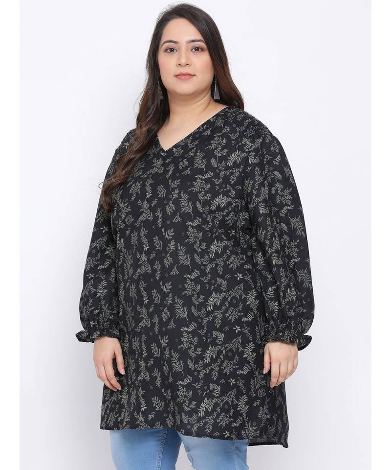 Forest Glamour Plus Size Women Tunic
