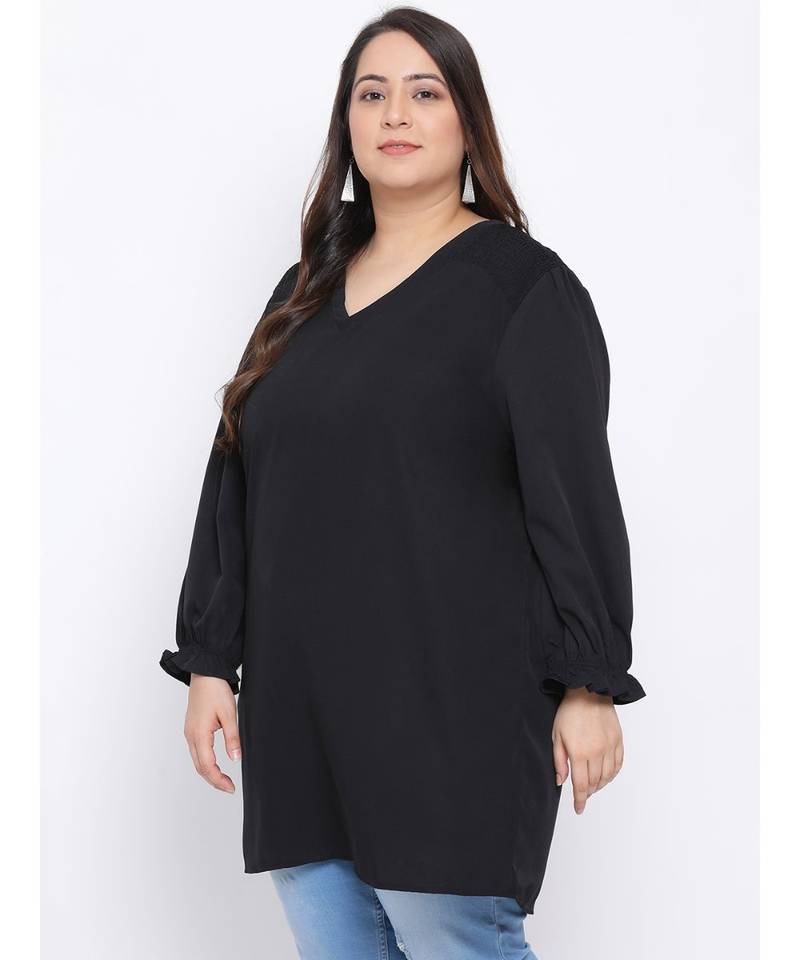 Black Amber Plus Size Women Tunic