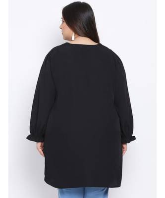 Black Amber Plus Size Women Tunic 4