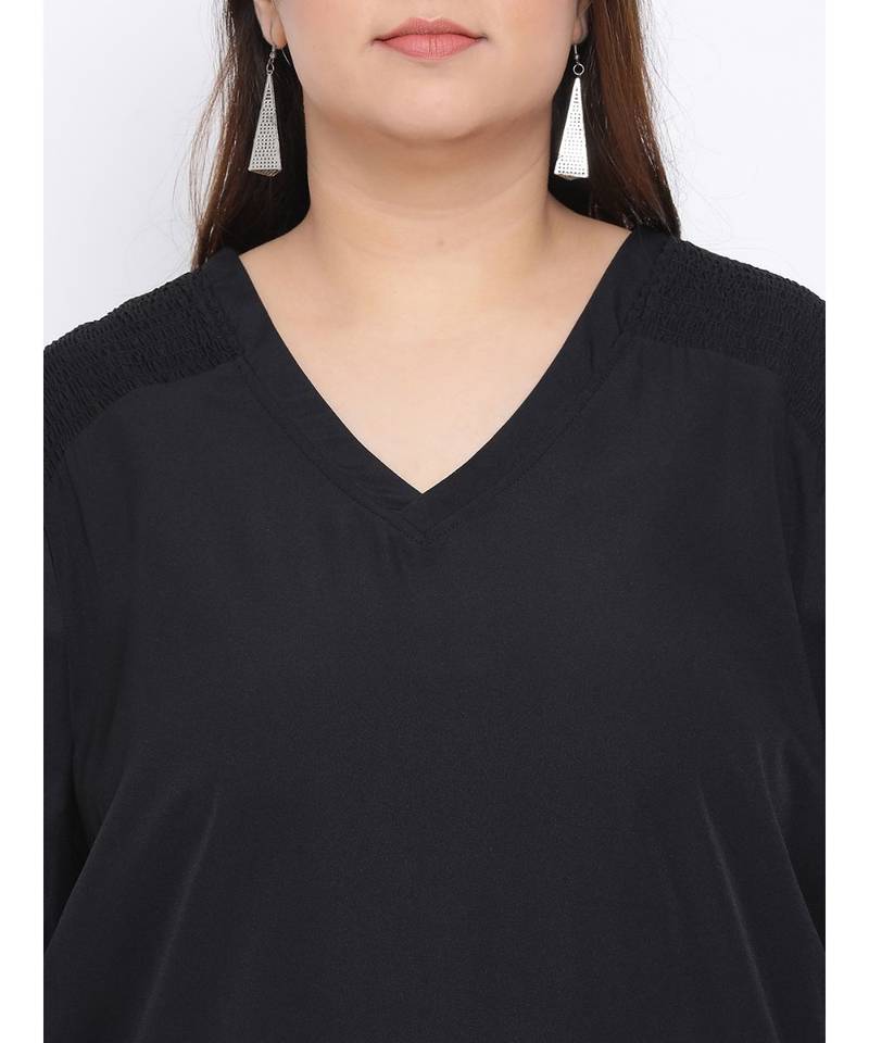 Black Amber Plus Size Women Tunic