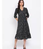 Green Floral Nelly Maxi Women Dress