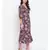 Red Paisley Print Maxi Women Dress