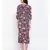Red Paisley Print Maxi Women Dress