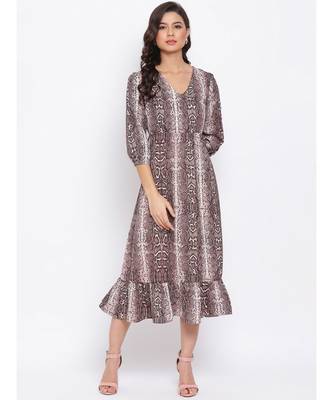 Graphic Print Sally Maxi Women Dress 1