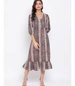 Graphic Print Sally Maxi Women Dress