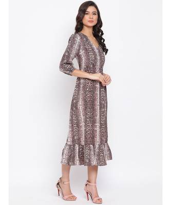 Graphic Print Sally Maxi Women Dress 3