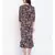 Black Floral Wave Maxi Women Dress