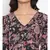 Black Floral Wave Maxi Women Dress