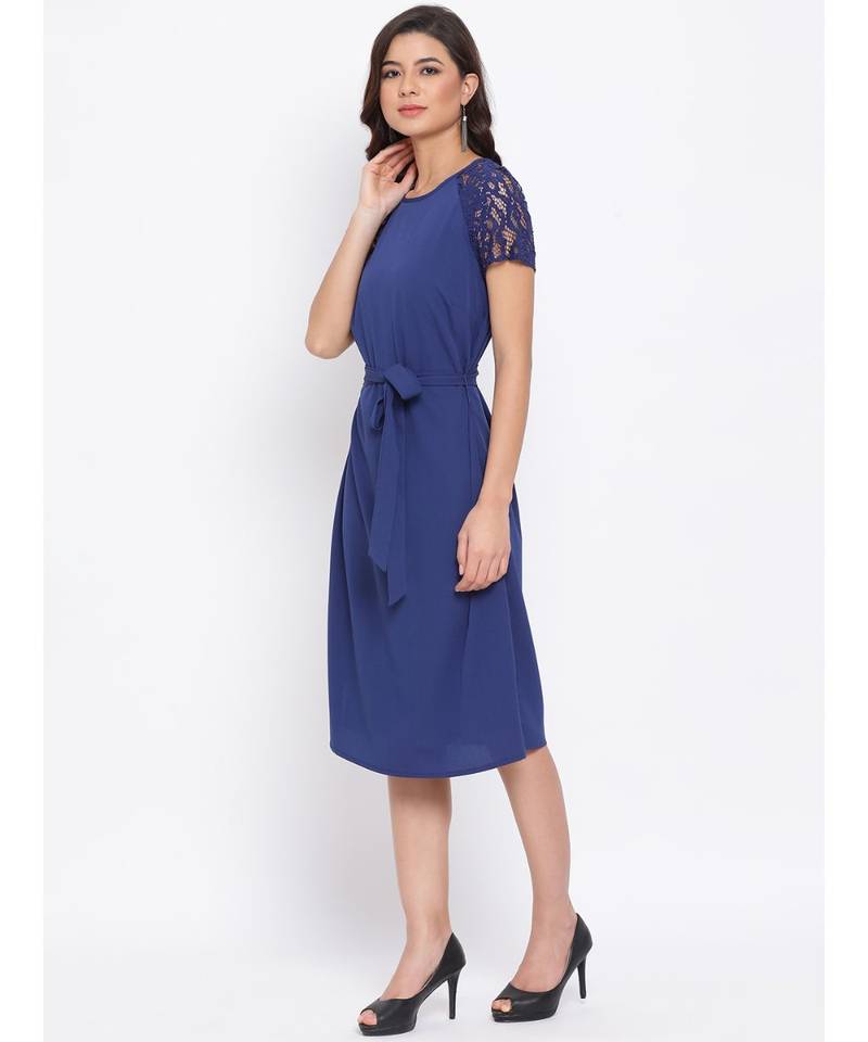Ocean Lace Detail Women Dress