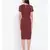 Maroon Lace Detail Women Dress