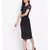Black Lace Detail Women Dress