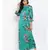Green Floral Nightwear Women Dress