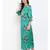 Green Floral Nightwear Women Dress
