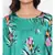 Green Floral Nightwear Women Dress