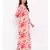 Red Floral Nightwear Women Dress