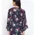 Floral Blue Print Women Shrug With Cami