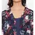 Floral Blue Print Women Shrug With Cami