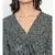 Green Floral Turn Women Top