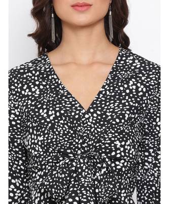 Grey Graphic Turn Women Top 5