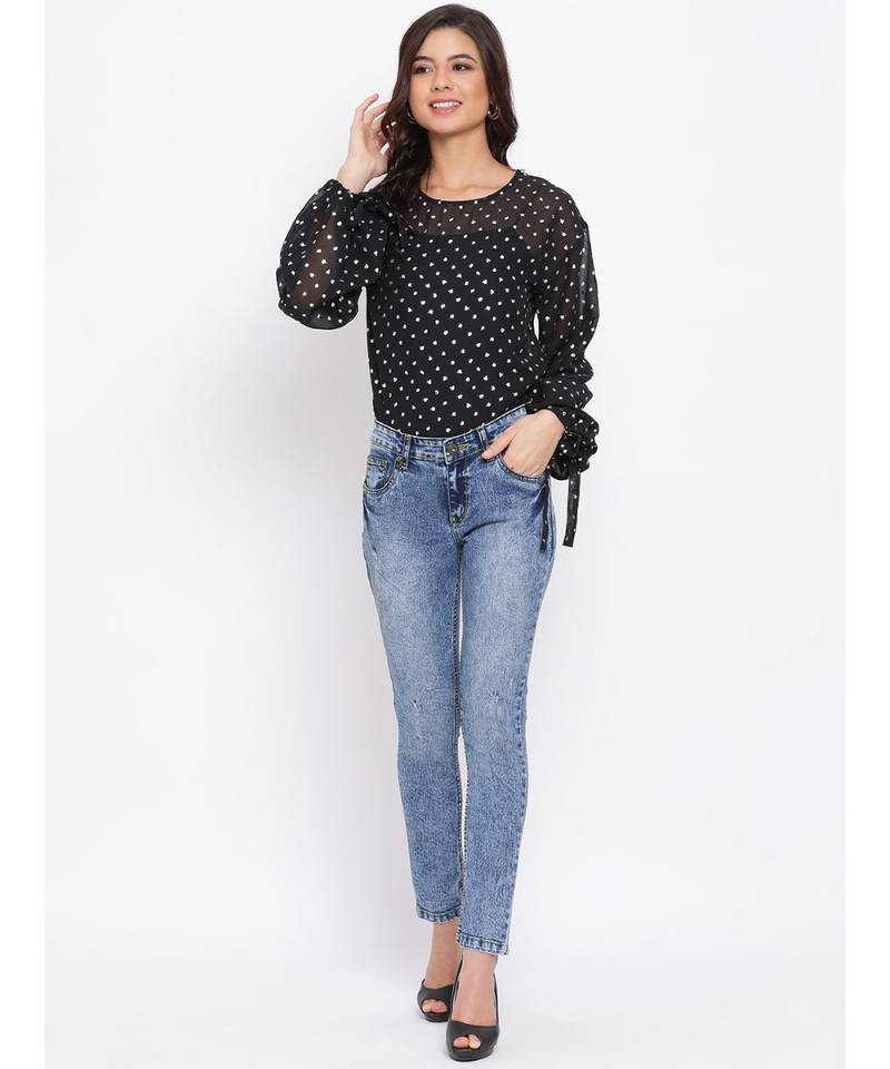 Polka Memory Women Top