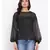 Black Graphic Women Top