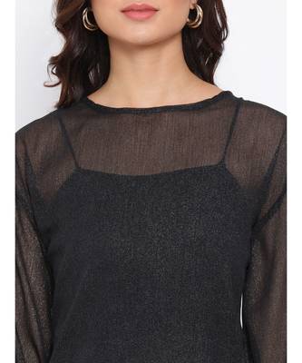 Black Graphic Women Top 5