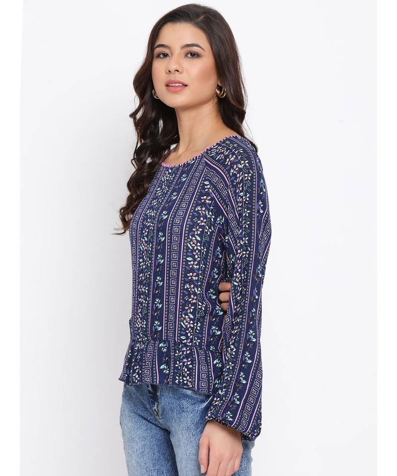 Floral Wave Women Top