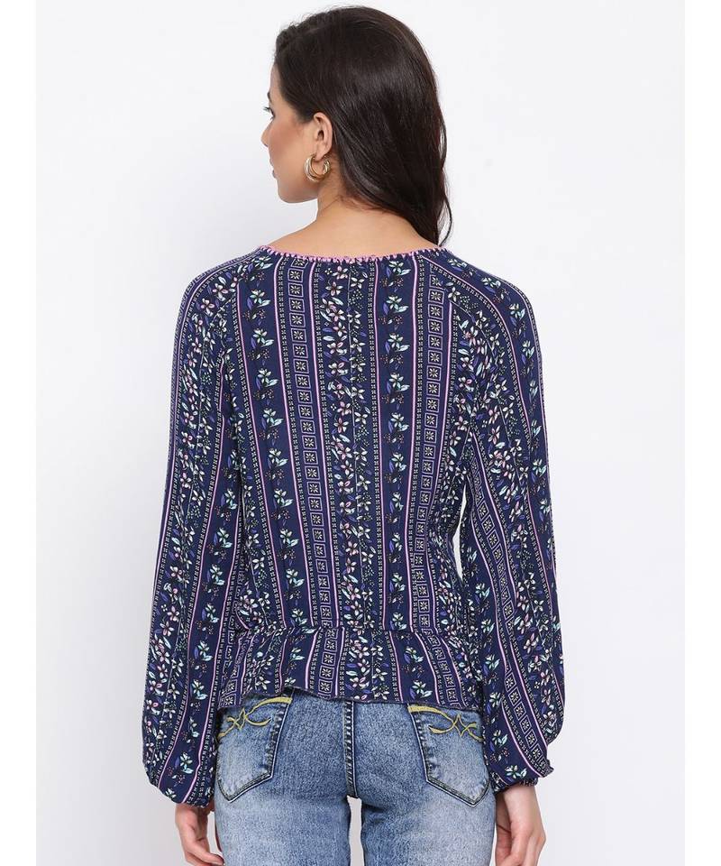 Floral Wave Women Top