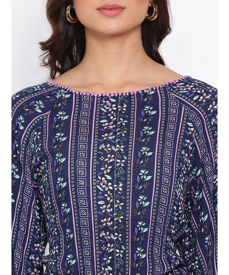 Floral Wave Women Top