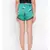 Green Mono Nightwear Women Shorts