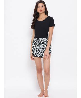 Wild Print Nightwear Women Shorts 2