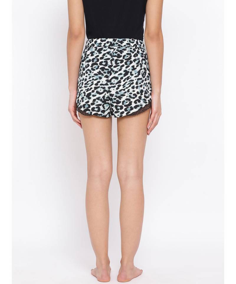 Wild Print Nightwear Women Shorts